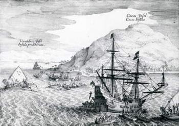 View of Cocos Island and Verraders Island, 1655 (engraving) | Obraz na stenu