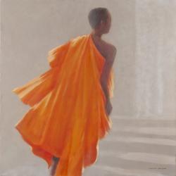 Young Buddhist Monk, 2014 (oil on canvas) | Obraz na stenu