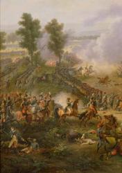The Battle of Marengo, detail of Napoleon Bonaparte (1769-1821) and his Major, 1801 (oil on canvas) (see also 28336) | Obraz na stenu