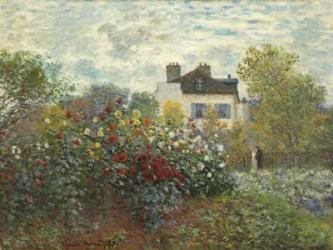The Artist's Garden in Argenteuil (A Corner of the Garden with Dahlias), 1873 (oil on canvas) | Obraz na stenu