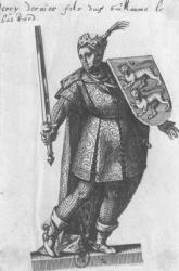 Henry I (1068-1135) King of England (engraving) (b/w photo) | Obraz na stenu