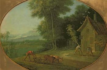 Spring Landscape, 1749 (oil on canvas) | Obraz na stenu