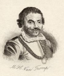 Maarten Harpertszoon Tromp, from 'Crabb's Historical Dictionary', published 1825 (litho) | Obraz na stenu