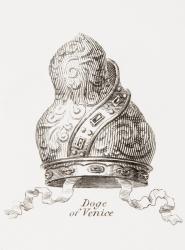Crown worn by the Doge of Venice. From The Cyclopaedia or Universal Dictionary of Arts, Sciences and Literature by Abraham Rees, published London 1820. | Obraz na stenu