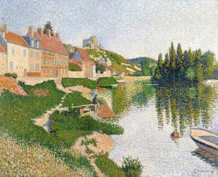 The River Bank, Petit-Andely, 1886 (oil on canvas) | Obraz na stenu