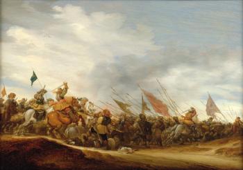 A Battle Scene, 1653 (oil on canvas) | Obraz na stenu