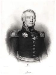 Admiral Linois (1761-1848) (engraving) (b/w photo) | Obraz na stenu