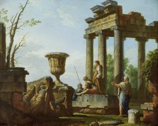 Architectural ruins, c.1715 (oil on canvas) | Obraz na stenu