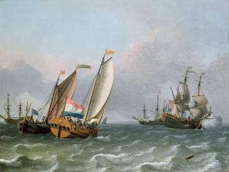 Dutch Shipping in a Choppy Sea | Obraz na stenu