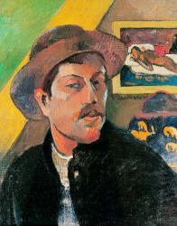 Self Portrait in a Hat, 1893-94 (oil on canvas) | Obraz na stenu