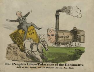 The people's line--Take care of the locomotive, 1840 (woodcut with watercolour) | Obraz na stenu