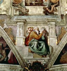 Sistine Chapel Ceiling, 1508-12 (fresco) (detail of 177197) | Obraz na stenu