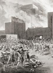 The Gutians capturing a Babylonian city from the Akkadians, from Hutchinson's History of the Nations, pub.1915 | Obraz na stenu