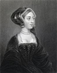 Portrait of Anne Boleyn (c.1507-36) from 'Lodge's British Portraits', 1823 (litho) | Obraz na stenu
