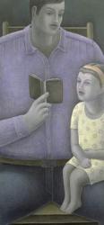 Man reading to Girl, 2003 (oil on canvas) | Obraz na stenu