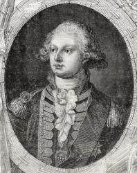 Frederick Augustus, Duke of York and Albany, from 'Histoire de la Revolution Francaise' by Louis Blanc (1811-82) (engraving) | Obraz na stenu