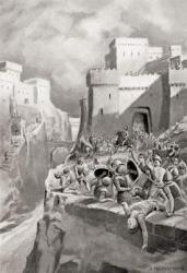 The revolt of Megara against Athens, from Hutchinson's History of the Nations, pub.1915 | Obraz na stenu