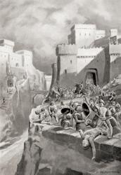 The revolt of Megara against Athens, from Hutchinson's History of the Nations, pub.1915 | Obraz na stenu