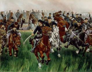The Cavalry, 1895 (w/c on paper) | Obraz na stenu