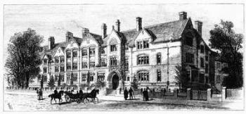 Dalton Hall, residence for students of Victoria University, Manchester (engraving) | Obraz na stenu