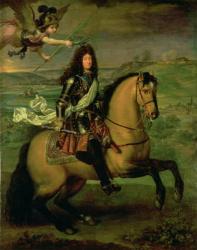 Equestrian Portrait of Louis XIV (1638-1715) Crowned by Victory, c.1692 (oil on canvas) | Obraz na stenu