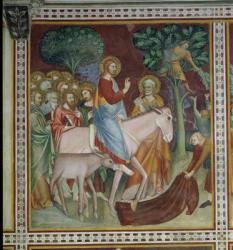 The Entry of Christ into Jerusalem, from a series of Scenes of the New Testament (fresco) | Obraz na stenu