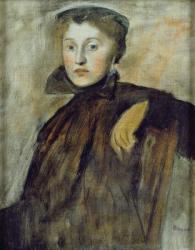 Study for a Portrait of a Lady, 1867 (oil on canvas) (see also 154492 for unframed version) | Obraz na stenu