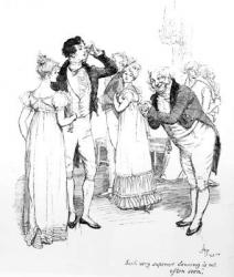 'Such very superior dancing is not often seen', illustration from 'Pride & Prejudice' by Jane Austen, edition published in 1894 (engraving) | Obraz na stenu