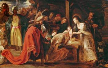 The Adoration of the Magi, c.1617-18 (oil on canvas) | Obraz na stenu