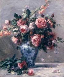 Vase of Roses (oil on canvas) | Obraz na stenu