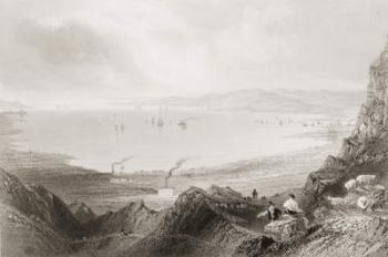 Belfast Lough, County Antrim, from 'Scenery and Antiquities of Ireland' by George Virtue, 1860s (engraving) | Obraz na stenu