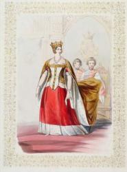Portrait of Queen Victoria (colour litho) | Obraz na stenu