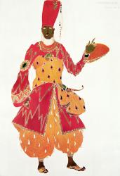 A Eunuch, from the ballet 'Scheherazade', by Rimsky-Korsakov, (design for ballet costume) | Obraz na stenu