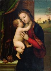 Madonna and Child, (oil on panel) | Obraz na stenu
