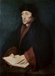 Portrait of Desiderius Erasmus (1466-1536) of Rotterdam (oil on panel) | Obraz na stenu