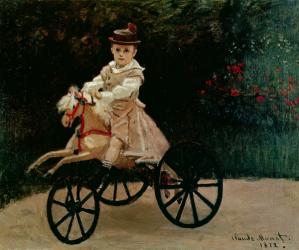 Jean Monet on his Hobby Horse, 1872 (oil on canvas) | Obraz na stenu