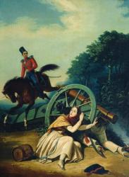 Scene from the 1812 Franco-Russian War, 1830s (oil on canvas) | Obraz na stenu