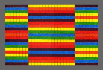 Striped Triptych, 2009 (acrylic on board) | Obraz na stenu