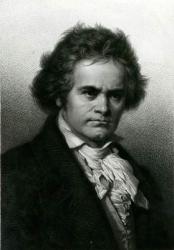 Portrait of Beethoven (engraving) | Obraz na stenu