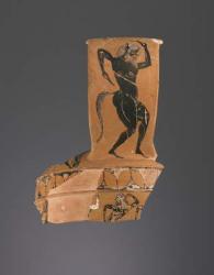 Athenian Attic black-figure Nikosthenic amphora fragment, c.550-40 BC (terracotta) | Obraz na stenu