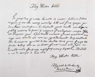 Letter written to Archbishop of Toledo, March 26, 1616 (ink on paper) | Obraz na stenu