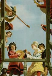 Musical Group on a Balcony, 1622 (oil on panel) | Obraz na stenu