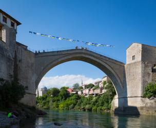 Mostar, Bosnia and Herzegovina. The Old Bridge. (photo) | Obraz na stenu