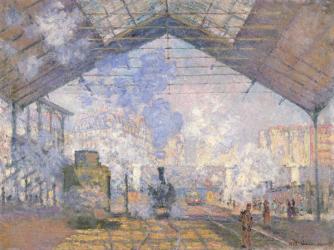 The Gare St. Lazare, 1877 (oil on canvas) | Obraz na stenu