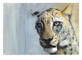 Predator (Arabian Leopard), 2009 (oil on paper) | Obraz na stenu