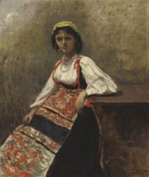 Italian Girl, c.1872 (oil on canvas) | Obraz na stenu