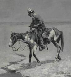 A Texas Pony, 1889 (oil on composition board) | Obraz na stenu