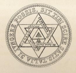 Masonic seal of the Grand Chapter of London, from 'The History of Freemasonry, volume II', published by Thomas C. Jack, London, 1883 (litho) | Obraz na stenu
