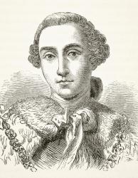 John Stuart, 3rd Earl of Bute, from 'The National and Domestic History of England' by William Hickman Smith Aubrey (1858-1916) published London, c.1890 (litho) | Obraz na stenu
