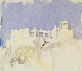 Acropolis, Athens, 1994 (w/c on paper) | Obraz na stenu